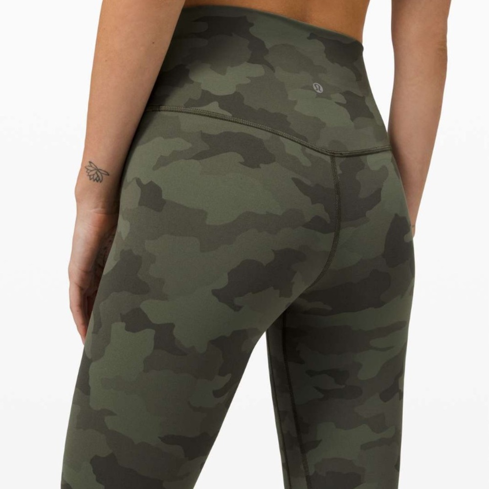 Lululemon Green Camo Align Leggings